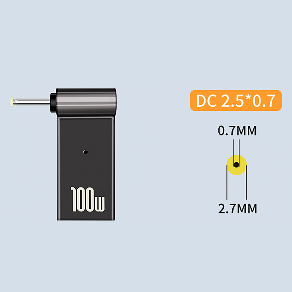 Picture of PD deception charging adapter suitable for HP Lenovo Dell Asus laptop charging type-C female to DC interface